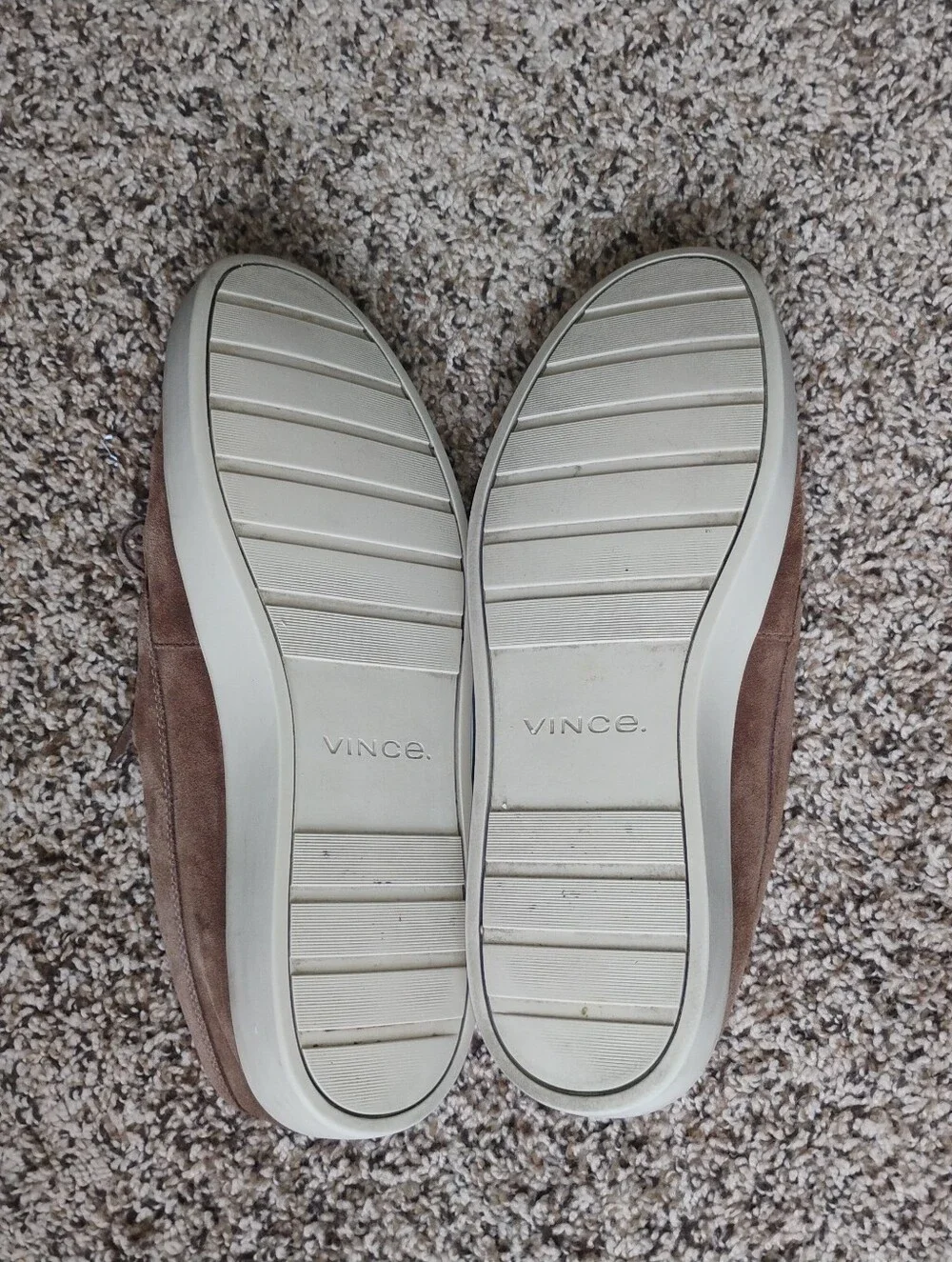 New Without Box Vince Paolo Suede Sneakers Taupe 9.5